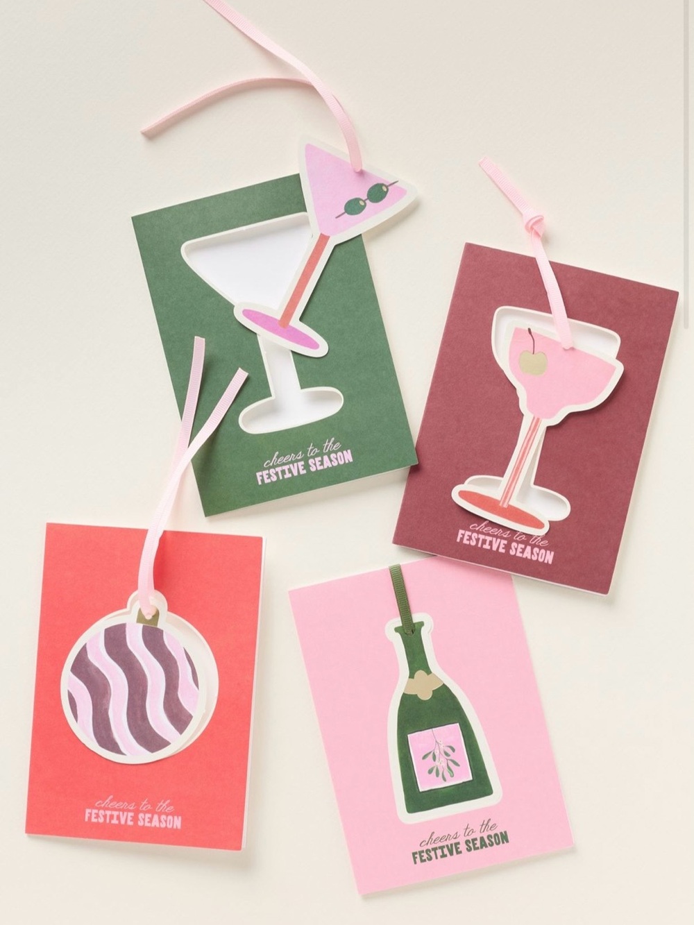 Papier X Anthropologie Pop Out Bauble Cards 8 pcs